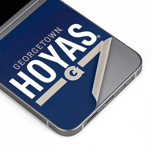 Georgetown University Hoyas Stripe Galaxy Z Flip6 Skin